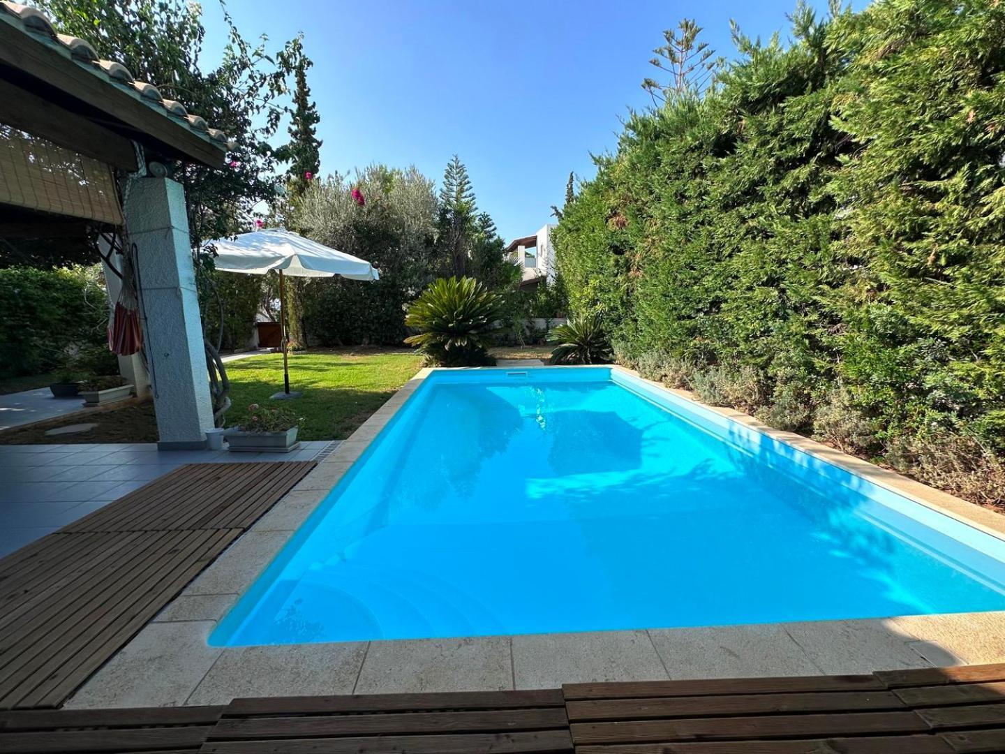 Villa Amy With A Pool In Porto Hydra By Goutos Properties Thermisia Luaran gambar