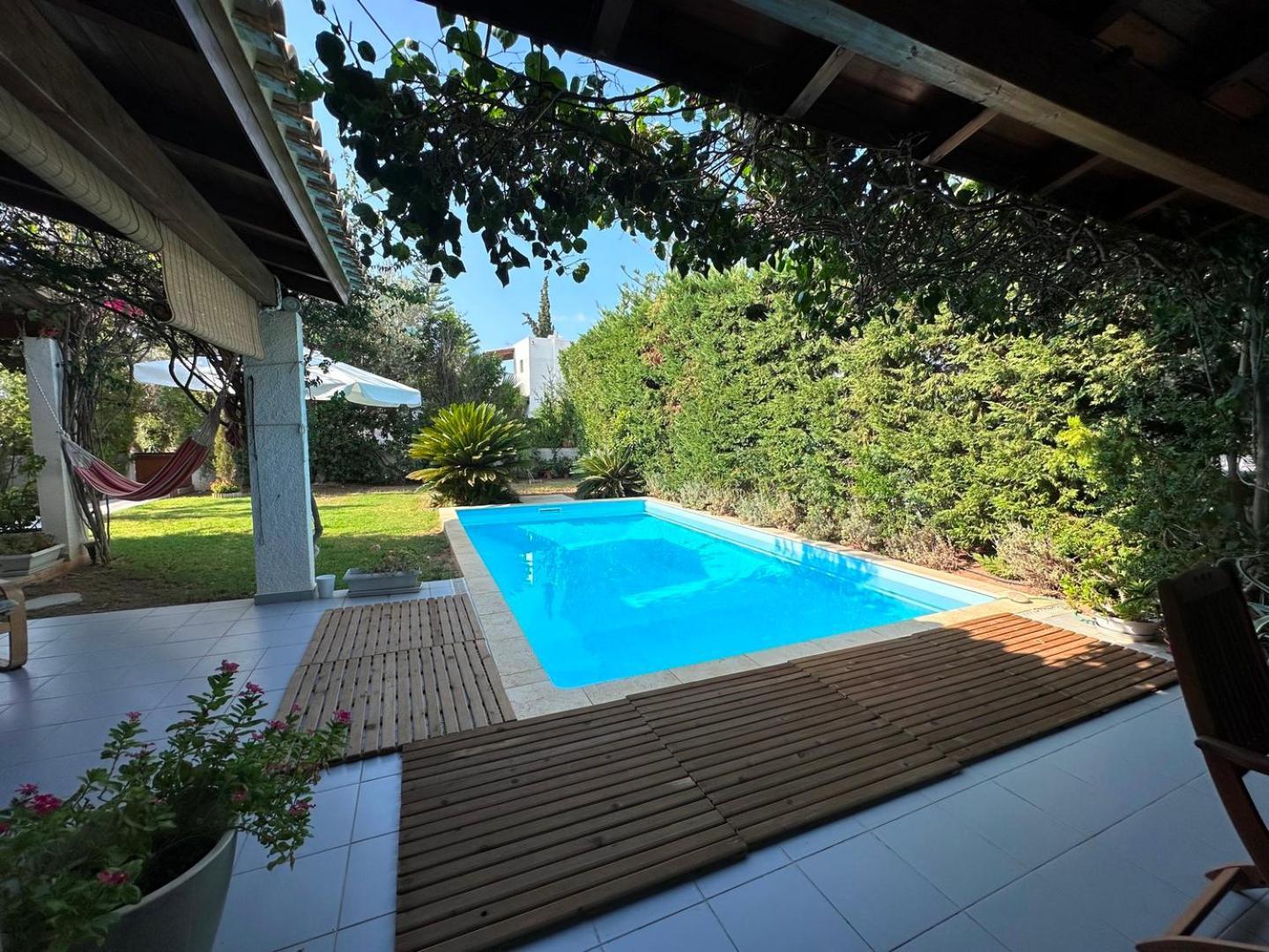 Villa Amy With A Pool In Porto Hydra By Goutos Properties Thermisia Luaran gambar